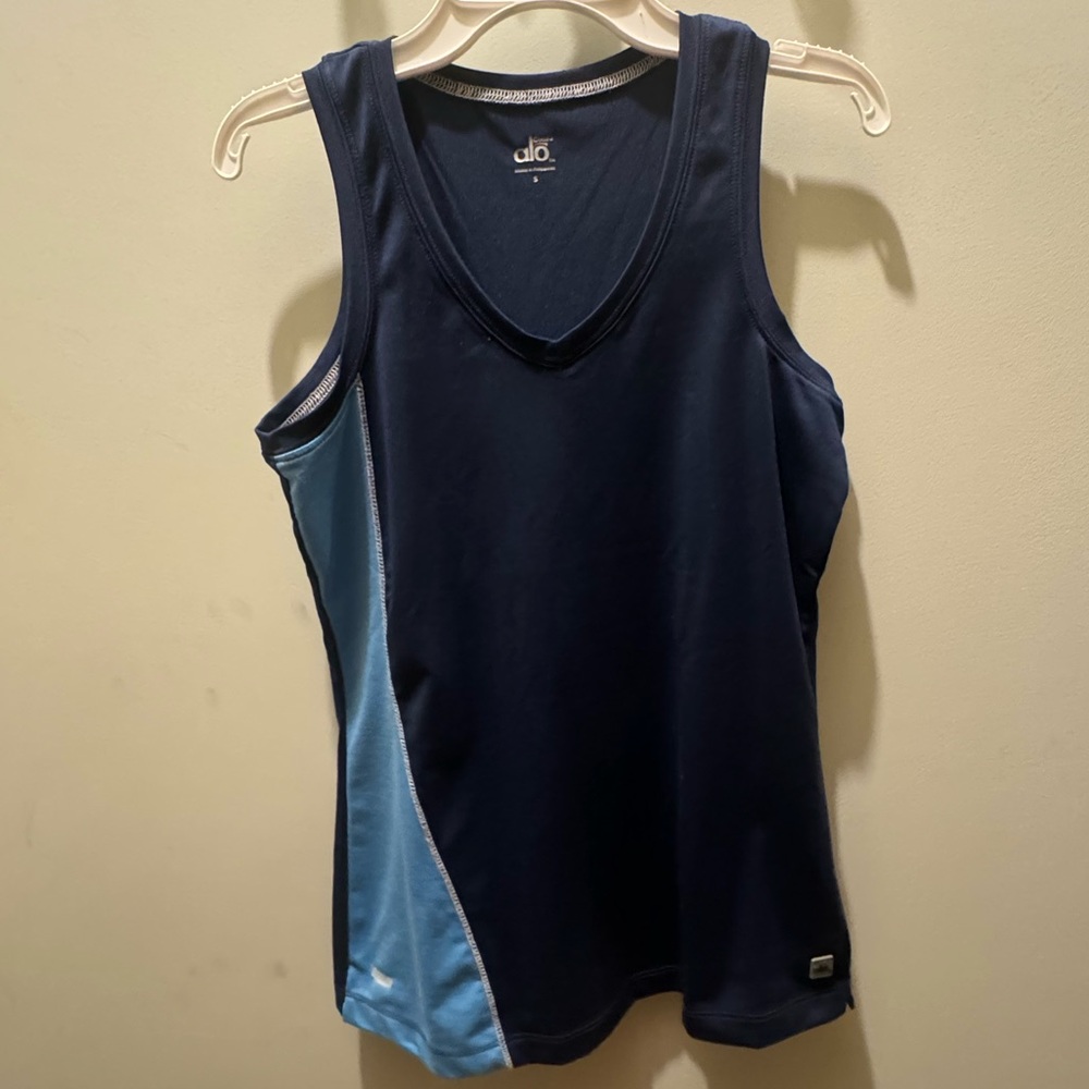 Alo Coolfit Blue Tank Top